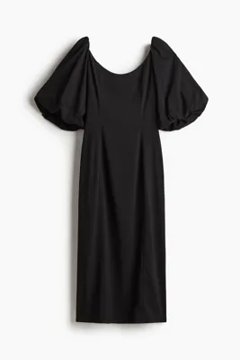 H&M Balon Kollu Elbise