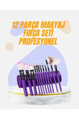 Astraltech 12 Parça Makyaj Fırça Seti - Günlük ve Profesyonel Kullanım