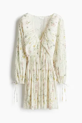 H&M Pliseli Elbise