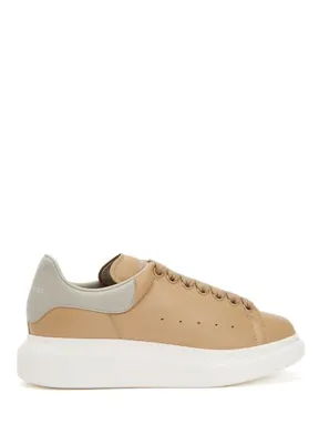 McQueen Oversized Krem Kadın Deri Sneaker