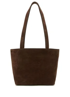 The Row Parker Tote Koyu Kahverengi Kadın Süet Çanta