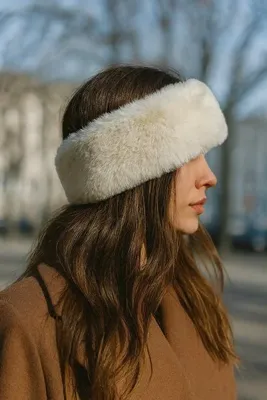 Butik Krem Kadın Kışlık peluş Bandana Boyunluk-sıcak tutan kulak kapatan -arkası lastikli (standarttır)
