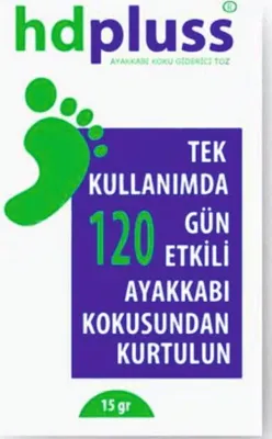 hdpluss HD Pluss 120 Gün Etkili Ayak Koku Önleyici Koku Giderici Toz 12 x 15 G
