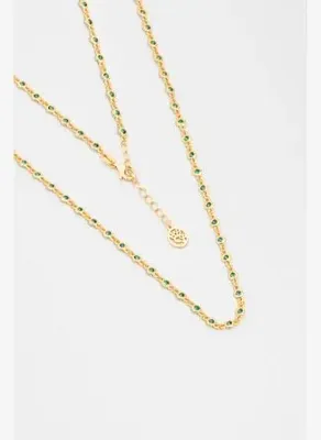 So Chic Lavinya 18 Ayar Sarı Altın Kaplama 45 Cm Gümüş Kolye