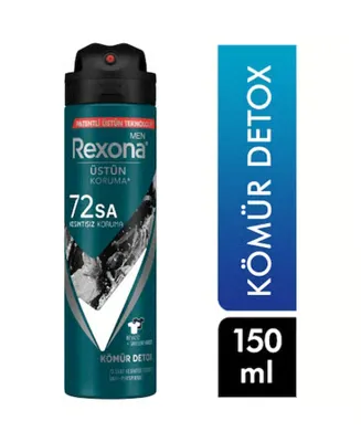 Rexona Natural Fresh Kömür Detox Erkek Sprey Deodorant 150 ML