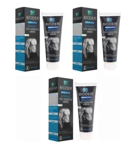 Bioder Bitkisel Tüy Dökücü Krem Erkeklere Özel 100 ml x 3 Adet