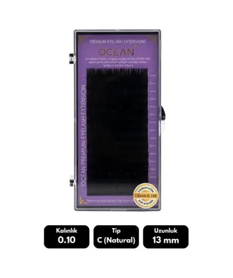Ocean 0.10c Natural Kıvrım Mix Soft Eyelash Doğal İpek Kirpik 16'lı