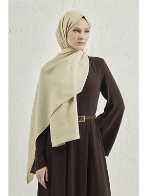 ARMİNE Elegance İpek Pamuk Monogram Şal 17