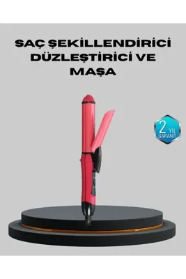 EMVERA 5 Kademeli Seramik Saç Düzleştirici – Düz ve Kıvırcık Mod, 26 mm Plaka, Profesyonel Saç Şekillendirm