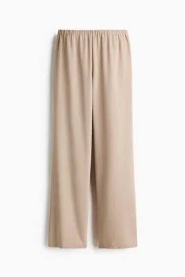 H&M Düz Paçalı Krep Pantolon