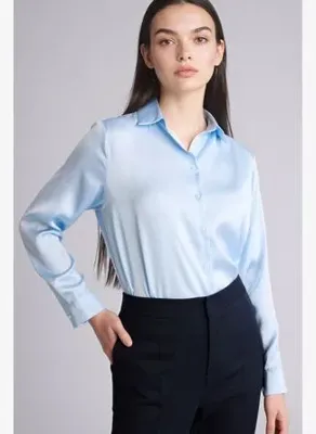 DeFacto Oversıze Saten Gömlek