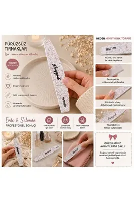 MİNİFİYONK Süngerli Oval Tırnak Törpüsü 100  180 1 Adet
