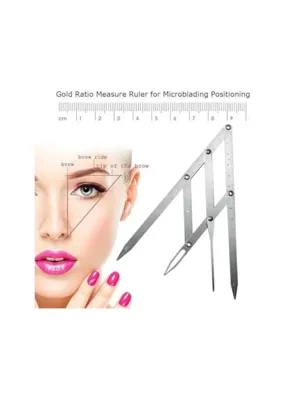 CEYLAN ADAM Microblading Kaş Ölçüm Cetveli, Kalıcı Makyaj Altın Oran Pergeli 275