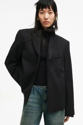 H&M Yün Karışımlı ve Tek Sıra Düğmeli Blazer