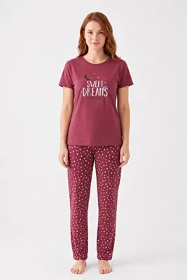 FAMES PİJAMA Kadın Yazlık Kısa Kol Sweet Dreams Pijama Takımı