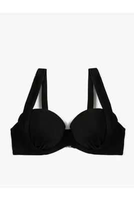 Koton Push Up Bikini Üstü Kalın Askılı Drapeli