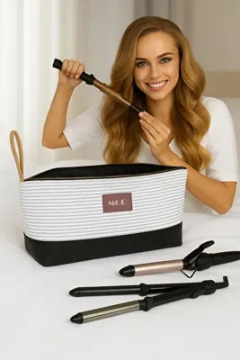 MorBebe Saç Şekillendirici Çantası I Saç Düzleştirici Çantası I Saç Maşası Çantası I 38x16x16