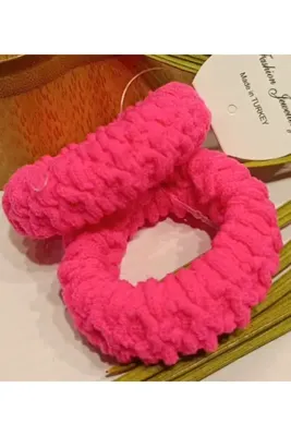 Monalisa Home Lüks Figürlü Pembe Lastik Toka