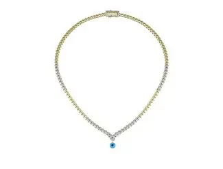 Ema Jewellery Altın Taşlı Göz Bebeğim Kolye