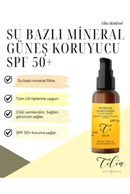 Tilia Skinfood Su Bazlı Mineral Güneş Koruyucu Spf 50+