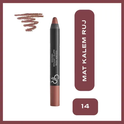Golden Rose Matte Lipstick Crayon Ruj No:14