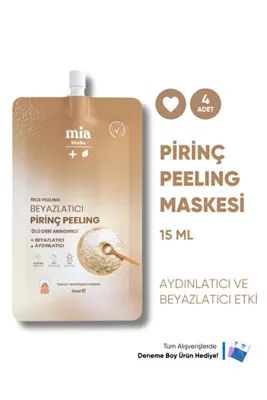 Mia Klinika Aydınlatıcı ve Beyazlatıcı Pirinç Peeling 15 ML