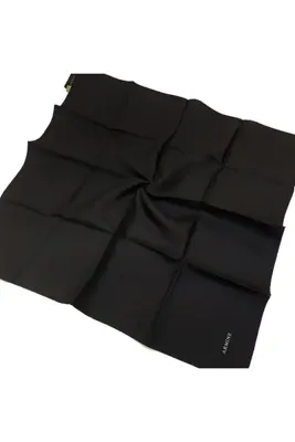 Armine Düz İpek Eşarp - 1001 Siyah Twill