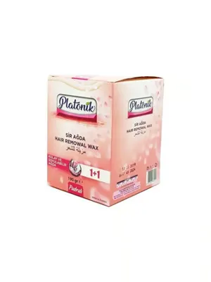 Platonik Soyulabilir Pudralı Cezve Sir Ağda 190 Gr. 1+1 (Pembe-Hassas Ciltler İçin)