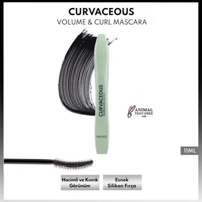 Note Cosmetics Note Curvaceous Hacim ve Kıvırma Etkili Maskara Siyah