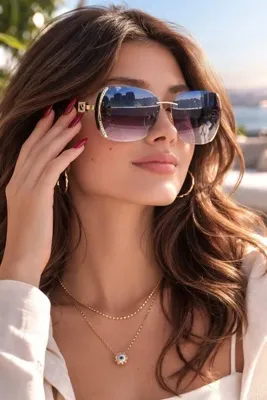 Sacce Scarves&Accessories Taşlı Güneş Gözlüğü