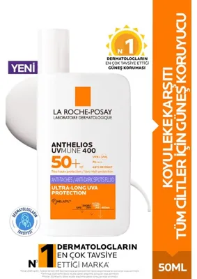 ASF Store La Roche Posay Anthelios Uvmune 400 Anti-Dark Spots Fluid 50 ml SPF50+ Melasyl İçeren Koyu Lekelere Karşı Güneş Kremi