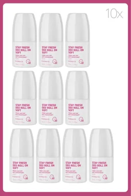 Farmasi Stay Fresh Deo Roll On Soft 50 Ml Kadın 10 Adet