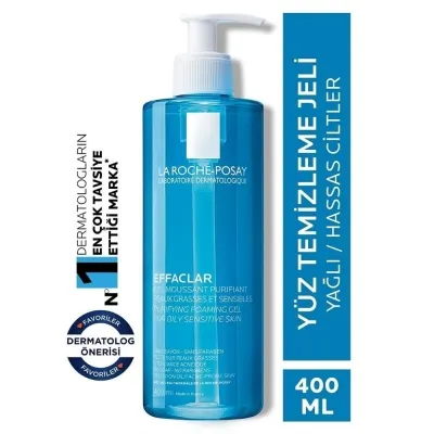 La Roche Posay Effaclar Gel Akne Eğilimli Yağlı Ciltler Için Sabun Içermeyen Temizleyici Jel 400ml
