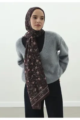Fresh Scarfs Leana Desenli Pamuk Viskon Şal Erik Çürüğü