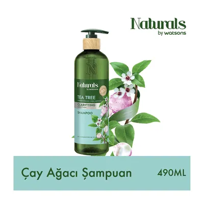 NATURALS BY WATSONS Tea Tree Şampuan 490 ml