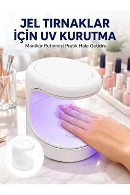 EGE YAPI Kalıcı Oje Kurutucu UV Led Teknolojisi Taşınabilir Mini Tırnak Kurutucu Yeni Nesil