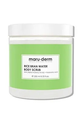 Maruderm Pirinç Suyu Vücut Peelingi – AHA Hyalüronik Asit ile Arındırıcı ve Yoğun Nemlendirici Peeling, Shea