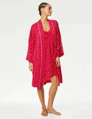 Marks & Spencer Dream Satin: Puantiye Desenli Sabahlık