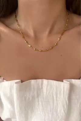 Okko Store Çelik Yıldız Zincir Kolye