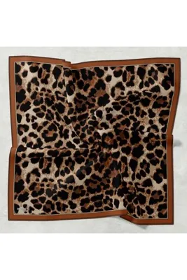 Bonjela SOFT EŞARP EL DİKİŞLİ LEOPAR DESEN