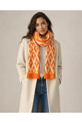 Sebir Moda V Desenli Triko Atkı