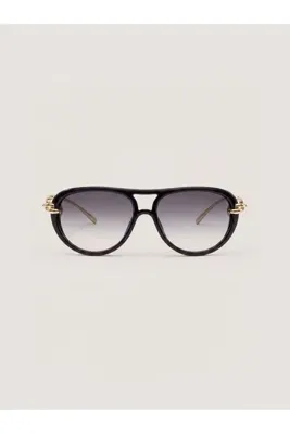 Eyemood Unisex Pilot Güneş Gözlüğü Kahverengi Çerçeve Degrade Cam Sasha C6