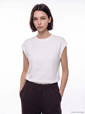LCW Modest Bisiklet Yaka Soft Touch Kadın Atlet