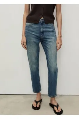 MANGO Woman Mom2000 yüksek belli mom jean pantolon