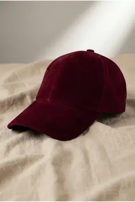 OnMyHead Hakiki Süet Kep Bordo