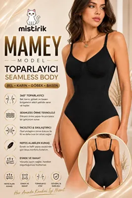 MİSTİRİK Mamey Çıtçıtlı (ZIBIN) Korse Extra Push Up Etkili Siyah Renk10