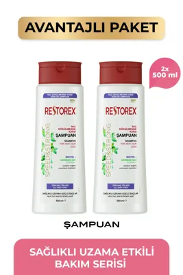 Restorex Speed Strong Saç Dökülmesine Karşı Şampuan 2 x 500 Ml
