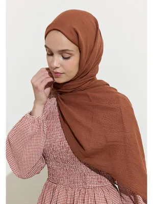 Fresh Scarfs Pamuklu Keten Şal Cınnamon Roll