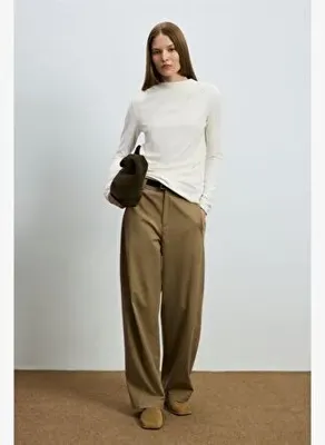 LUFIAN Fade Kadın Pantolon Deve Tüyü