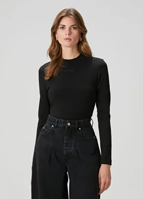 Jacquemus Siyah Uzun Kol T-shirt